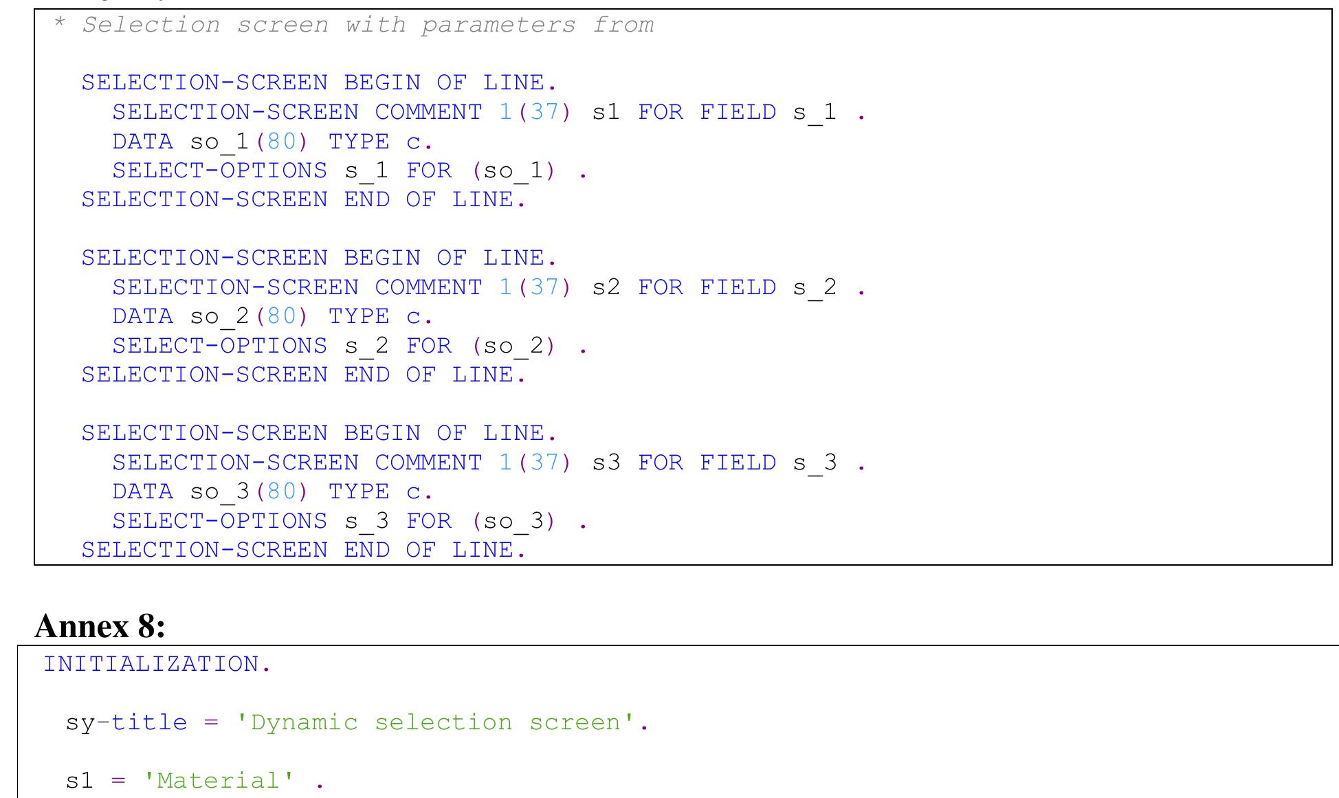 (PDF) Dynamic Selection Screen Generation for SAP Solutions