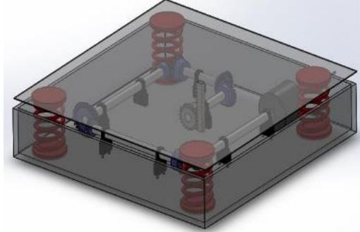 Proposed model of footstep power generating system. the