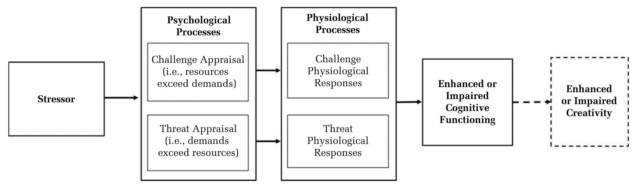 The biopsychosocial model of challenge and threat and