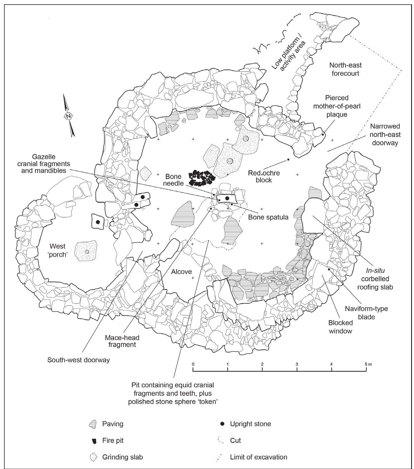 during the Transitional was found and none of t  Early LN / Later LN  he stone-built installa-  tions and large, in-situ grinding slabs with cen- tral mortars so characteristic of the subsequent Later LN phase (see 2.2.3 and 2.4 below) have been discovered to date. The abundance of ashy 