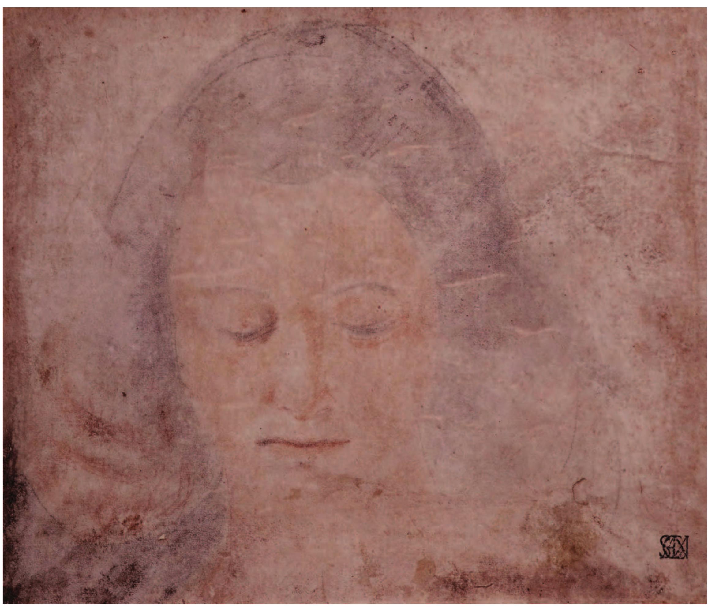 parallels to Study for a head in Boltraffio’s painted works is the face of the saint in his St Barbara, painted in 1502 for S. Maria presso S. Satiro, Milan (Fig.2), a work in which the influence of Bramantino has often been observed. The two faces, although lit from opposite sides, are characterised by a practically identical oval form and facial structure; both fix their gazes on the observer in a similarly contemplative manner. The Ambrosiana Studies for a portrait of ad woman, perhaps the most famous pastel drawing by Boltraffio, also provides a good comparison with Szudy for a head, despite their different size and function. It too has often been linked with the Berlin St Barbara, and has even been considered, incorrectly, to be a preparatory study for it.®   Carotti in 1899, only four are mentioned, as in the publications that followed.”  4. Study for a female head, by Giovanni Antonio Boltraffio. c.1500-02. Coloured chalk and pastel on prepared paper, 26.4 by 29.5 cm. (Biblioteca Ambrosiana, Milan). 