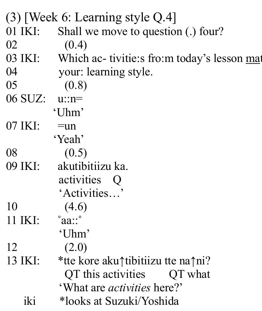 PDF) Hindering Factors in the Reading Comprehension of Small Groups:  Conversation Analysis of a College English Learning Activity
