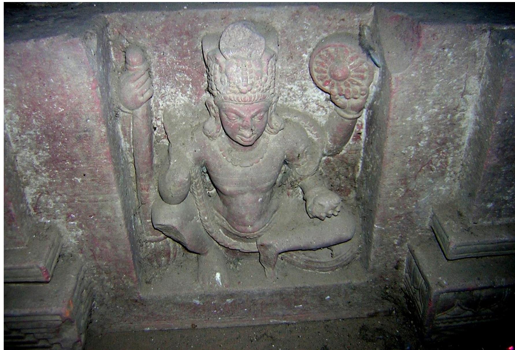 Figure 19: Vishnu Figure Carved on Temple Frieze 