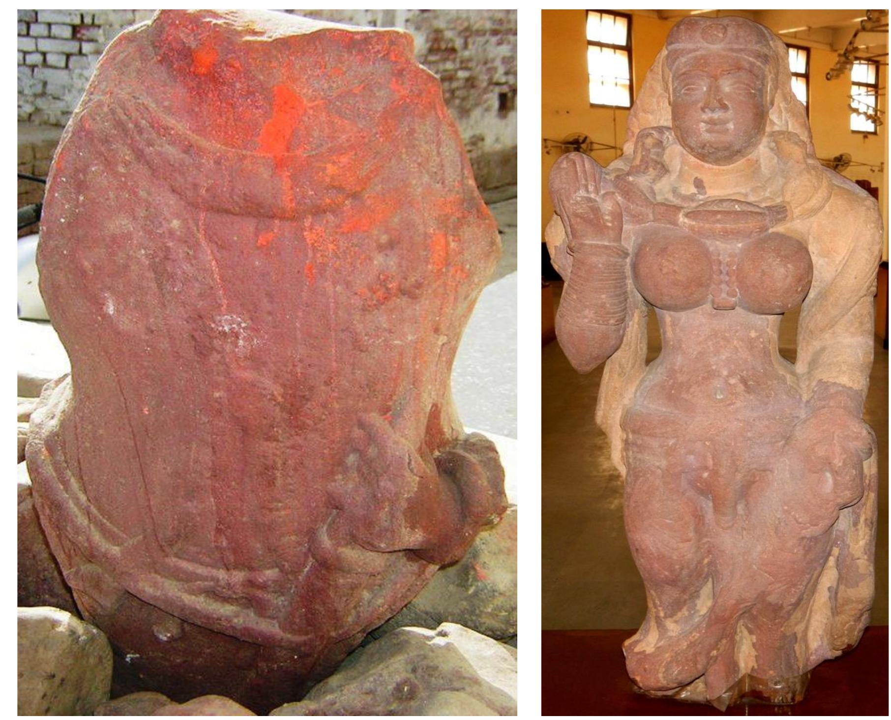 Figure 35: Devi from Akrur Tila  Figure 34: Broken torso from Sunrakh 