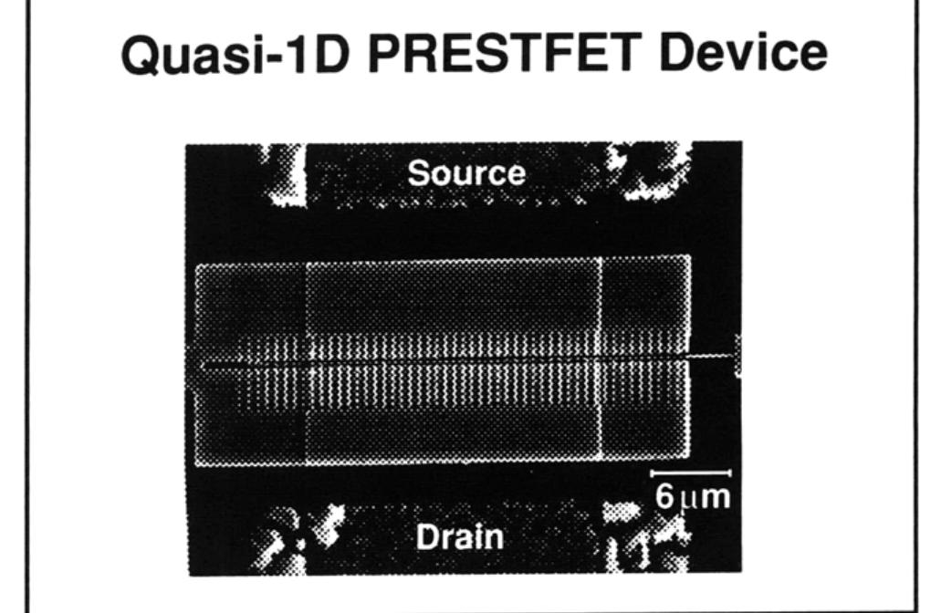 Scanning electron micrograph of a quantum- effect device