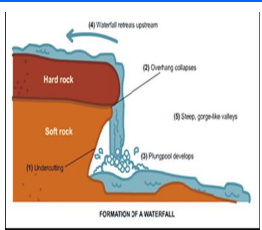 Schematic diagram showing different stages of formation of a