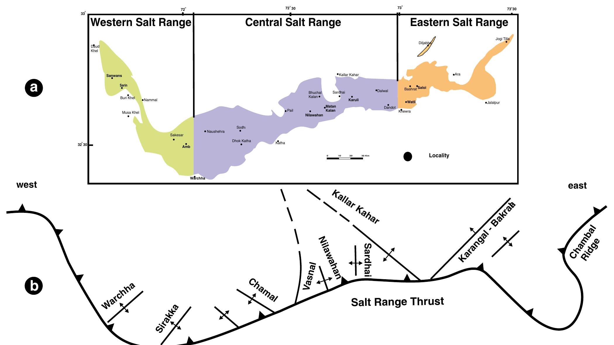 Salt Ridge Mountains Map Figure 6 - from An overview of tectonosedimentary framework