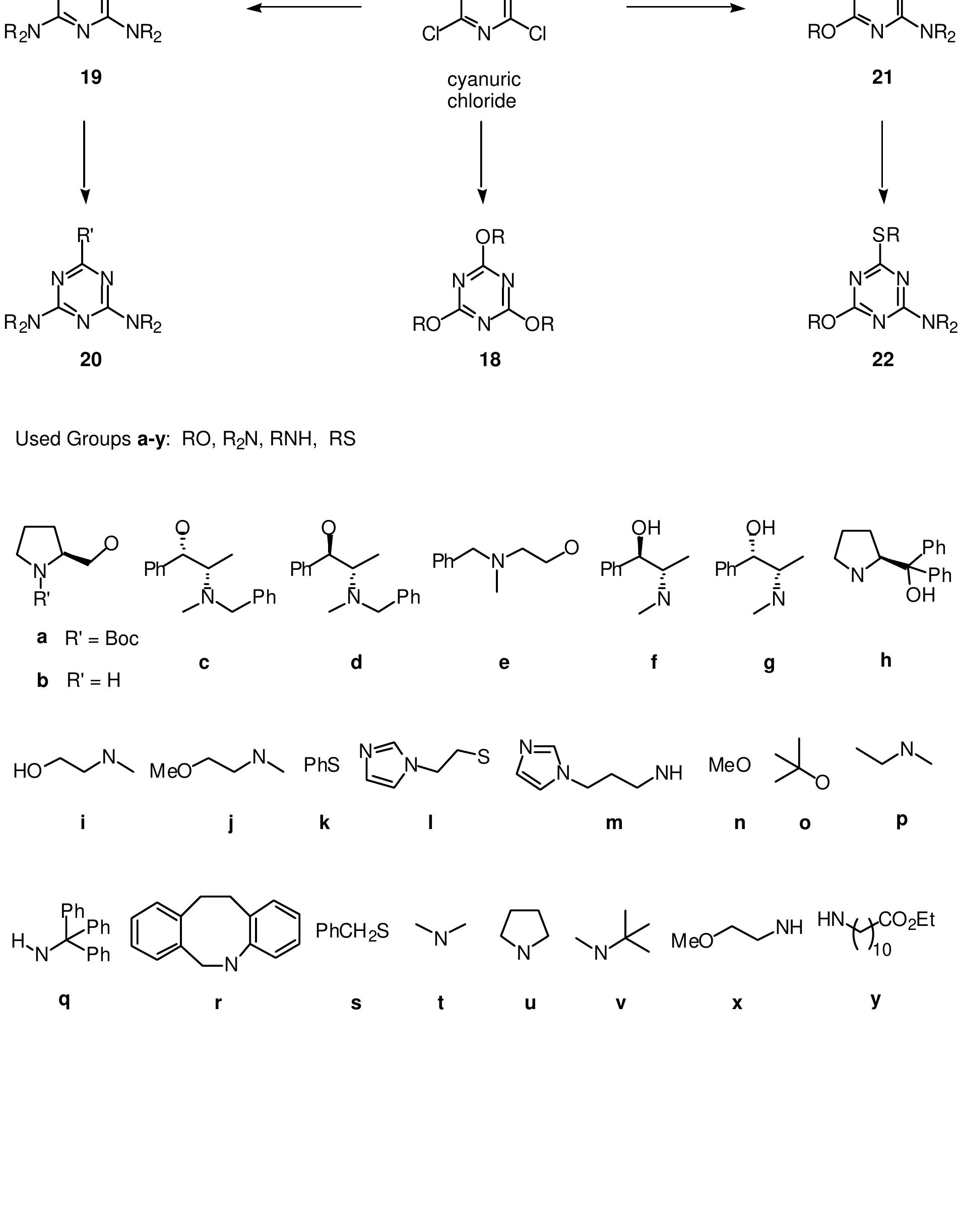 General synthetic pathway used for the synthesis of