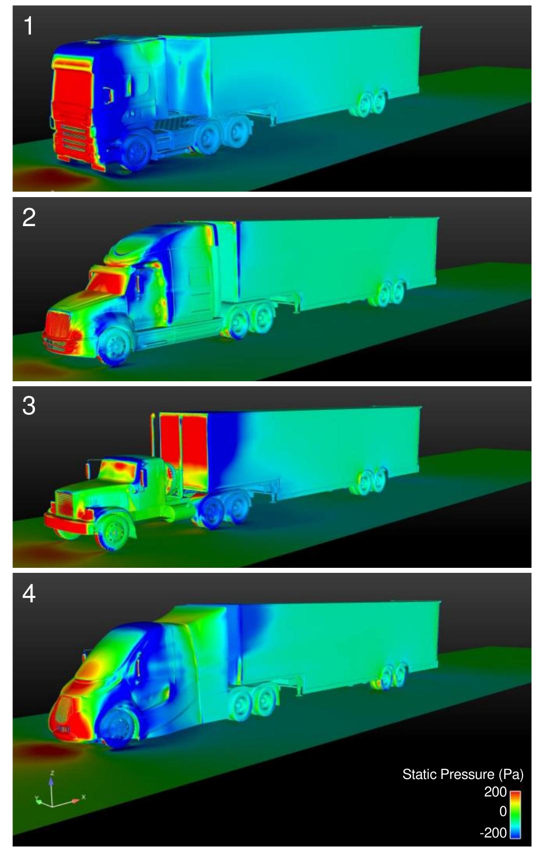 Figure 8 - from CFD drag analysis of autonomous vehicles in