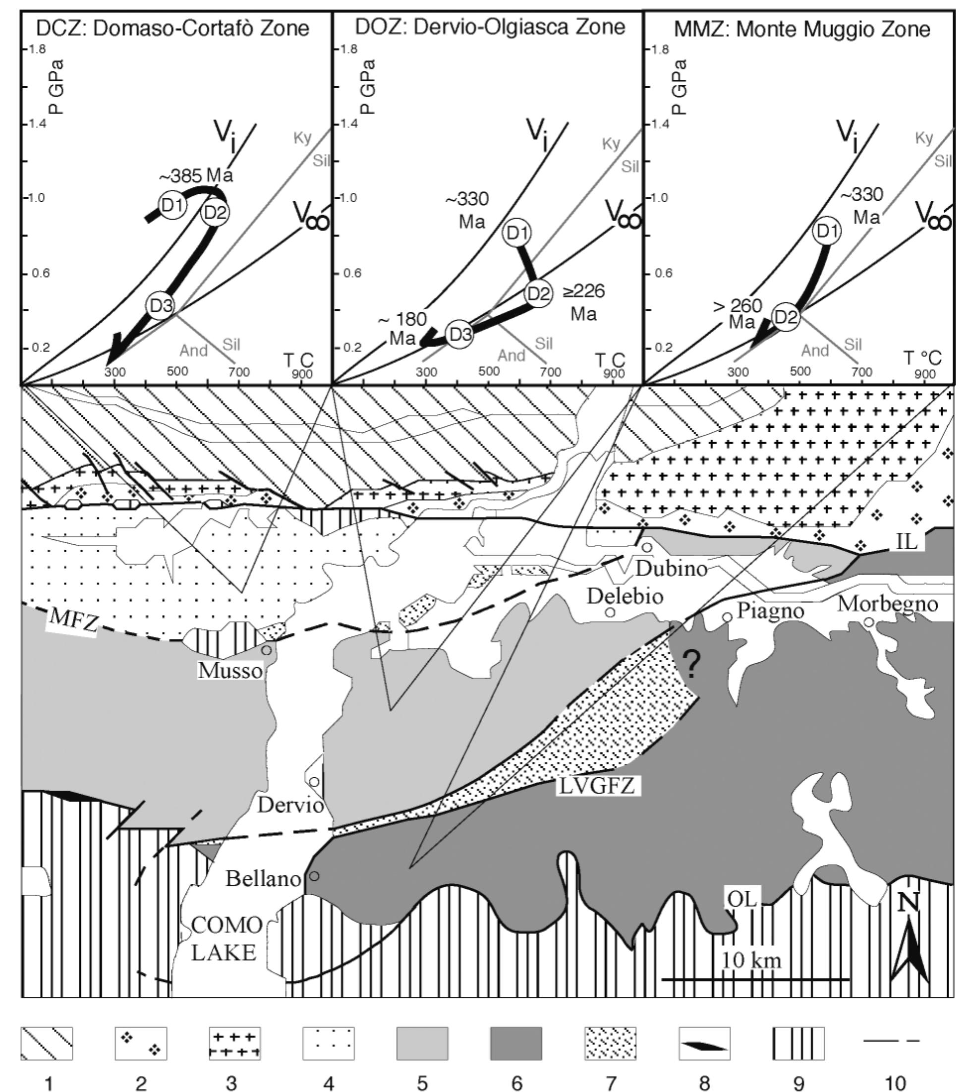 Spalla Rocks Figure 10 - Mapping tectono-metamorphic histories in the