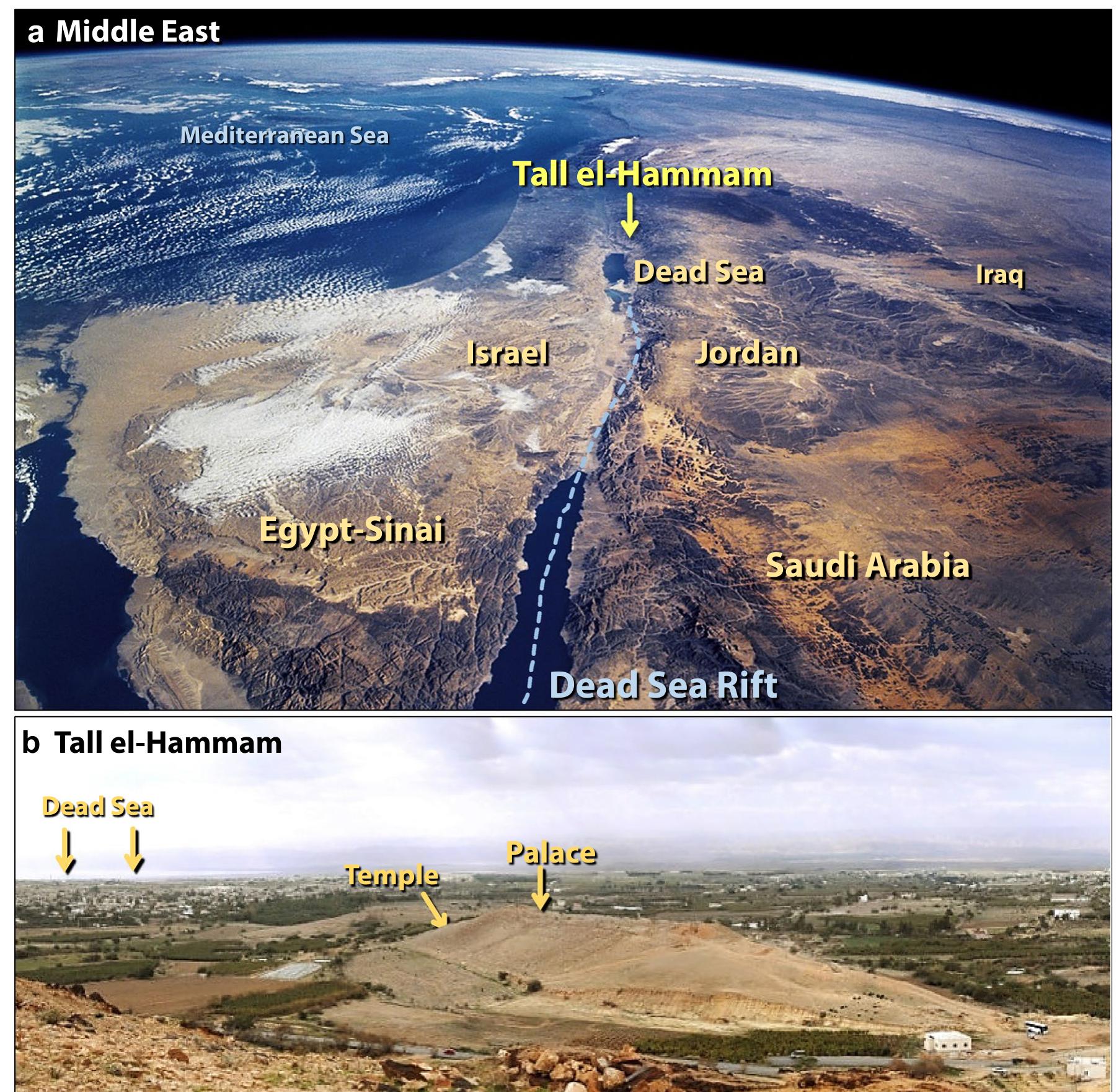 Atmospheric Rift Location of tall el-hammam. (a) photo of the southern