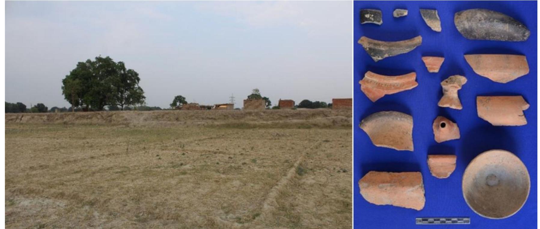 Figure 2: General view of the Site and it’s potteries 