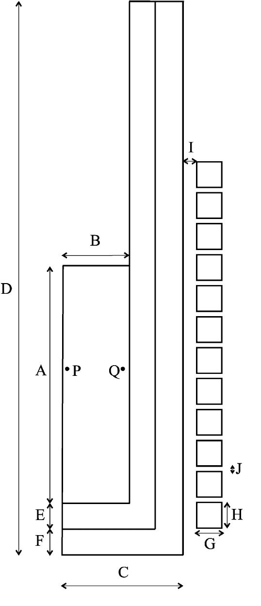 Fig. 8. Sketch of the geometry.  Table 2 