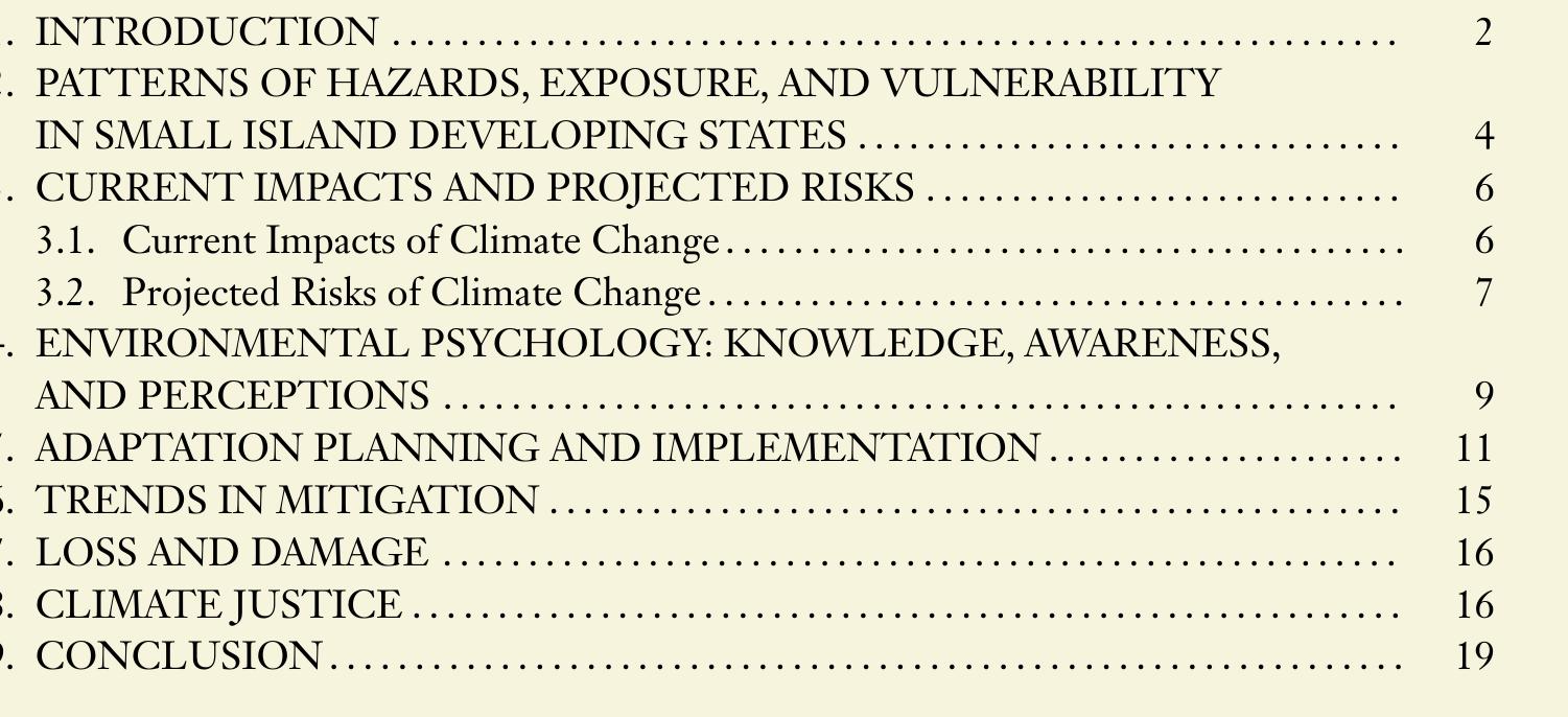 (PDF) Climate Change and Small Island Developing States