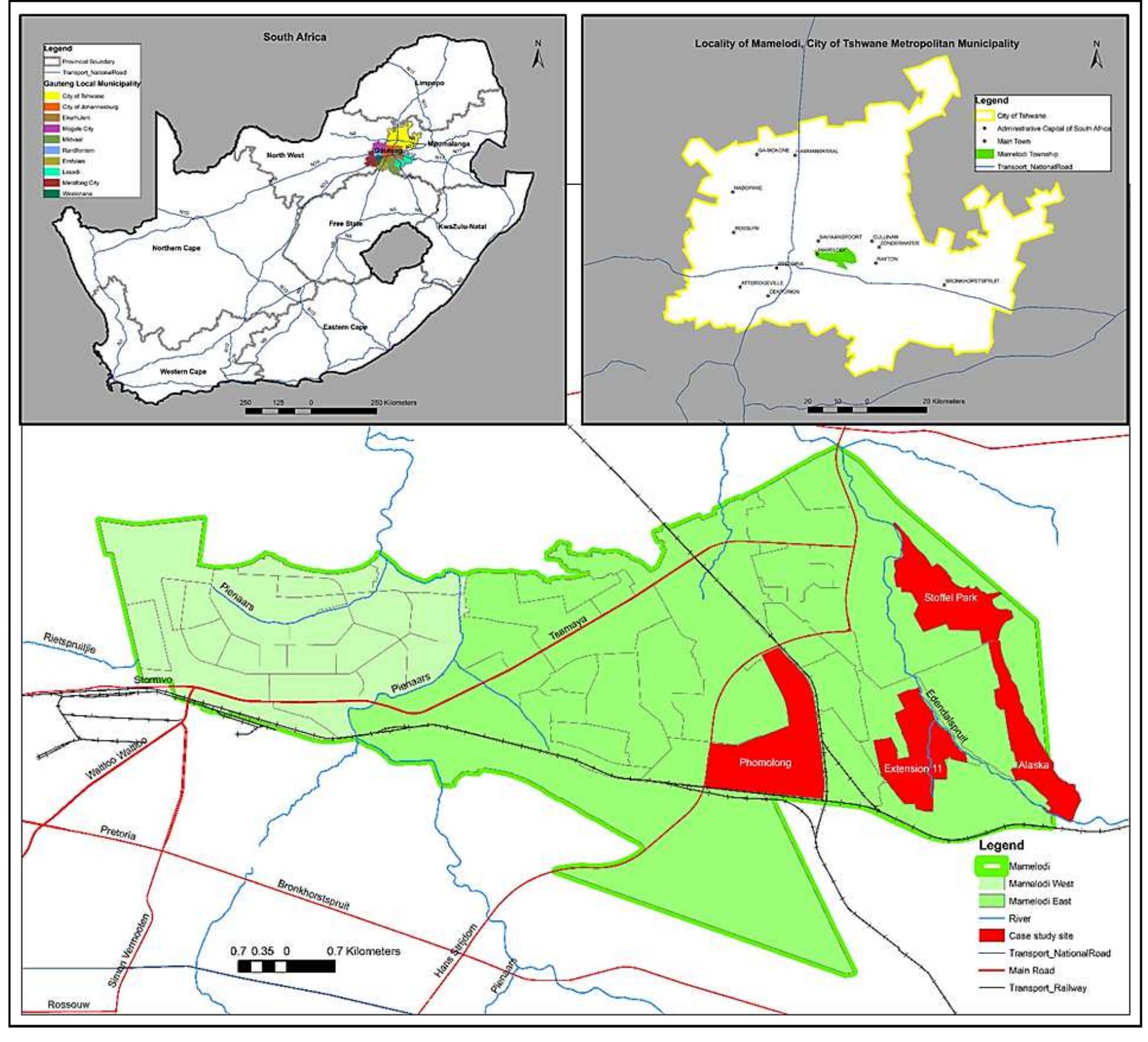 Mamelodi Map.pdf (PDF) Land acquisition and the growth of informal settlements in South ...