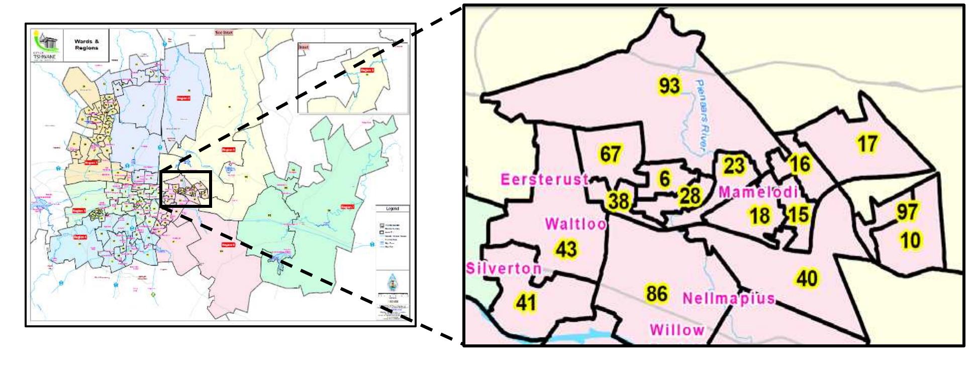 Mamelodi Map.pdf (PDF) Land acquisition and the growth of informal settlements in South ...