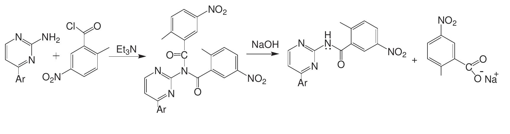 Formation and selective alkaline hydrolysis of the diacyl