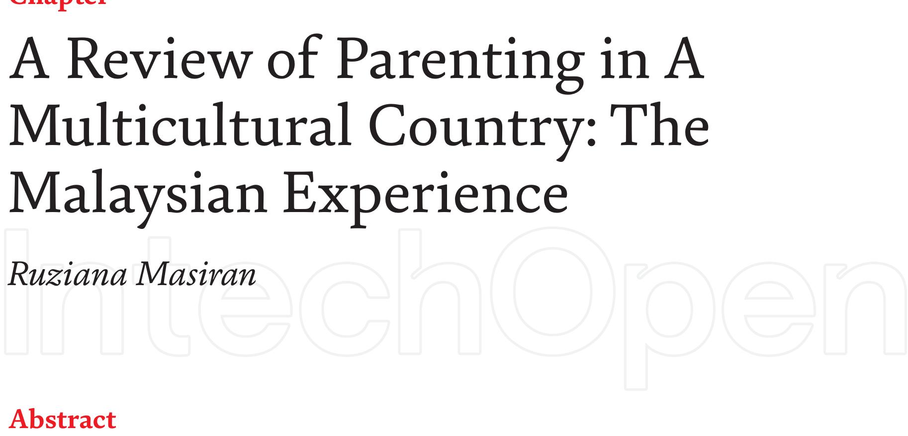 (PDF) A Review of Parenting in A Multicultural Country: The Malaysian ...