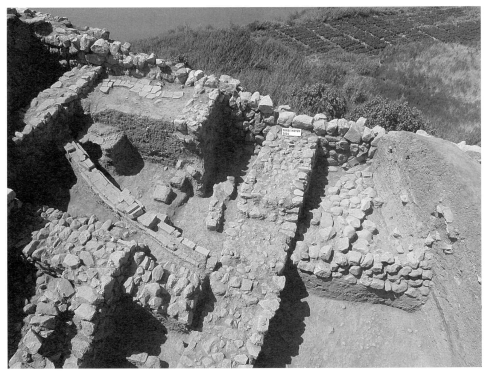 Fig. 10. Second-millennium B.C.E. fortress built on the mound at Tirbe Hoyik (H. Saglamtimur). 