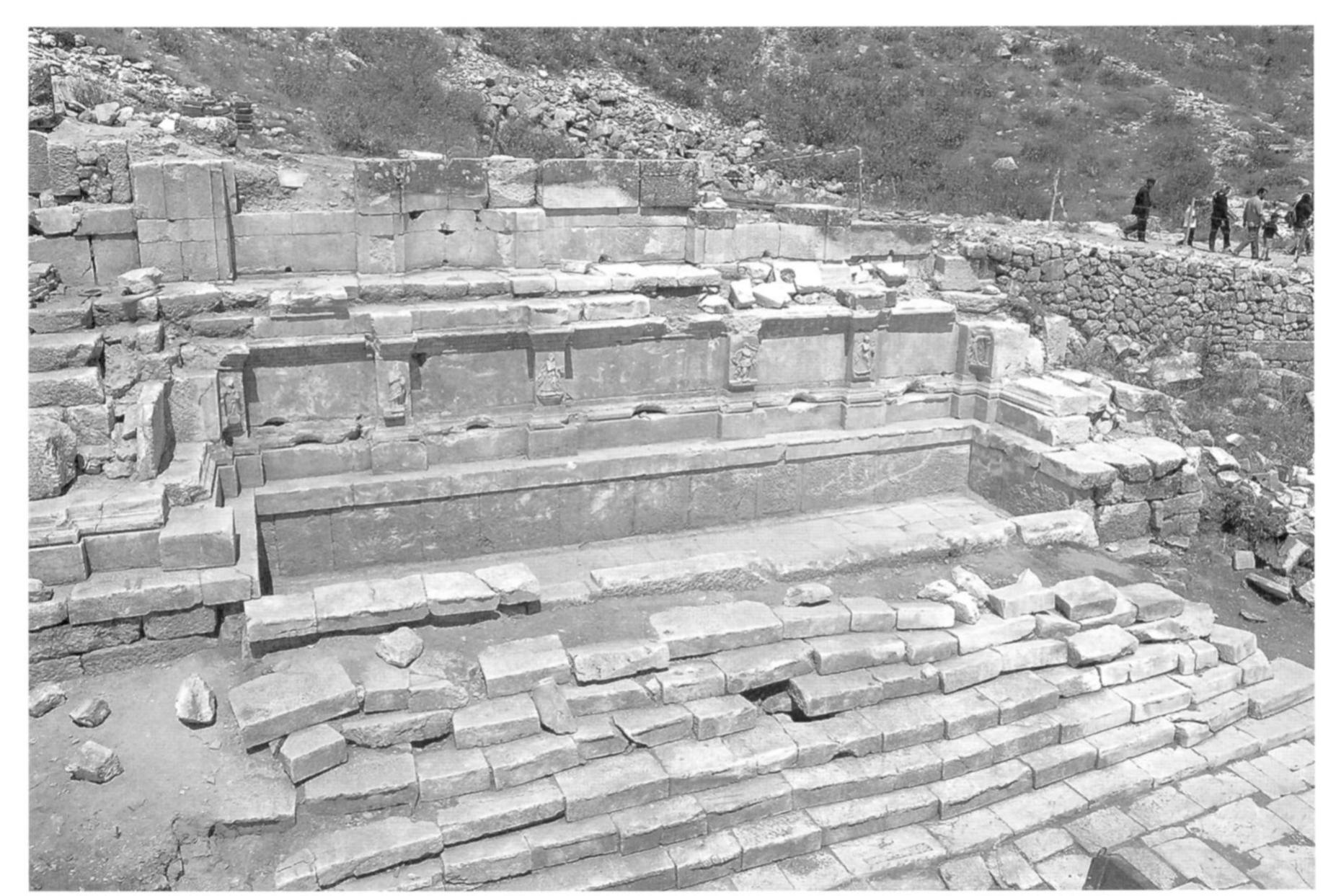 Fig. 16. Hadrianic Nymphaeum of the Upper Agora at Sagalassos (M. Waelkens). 