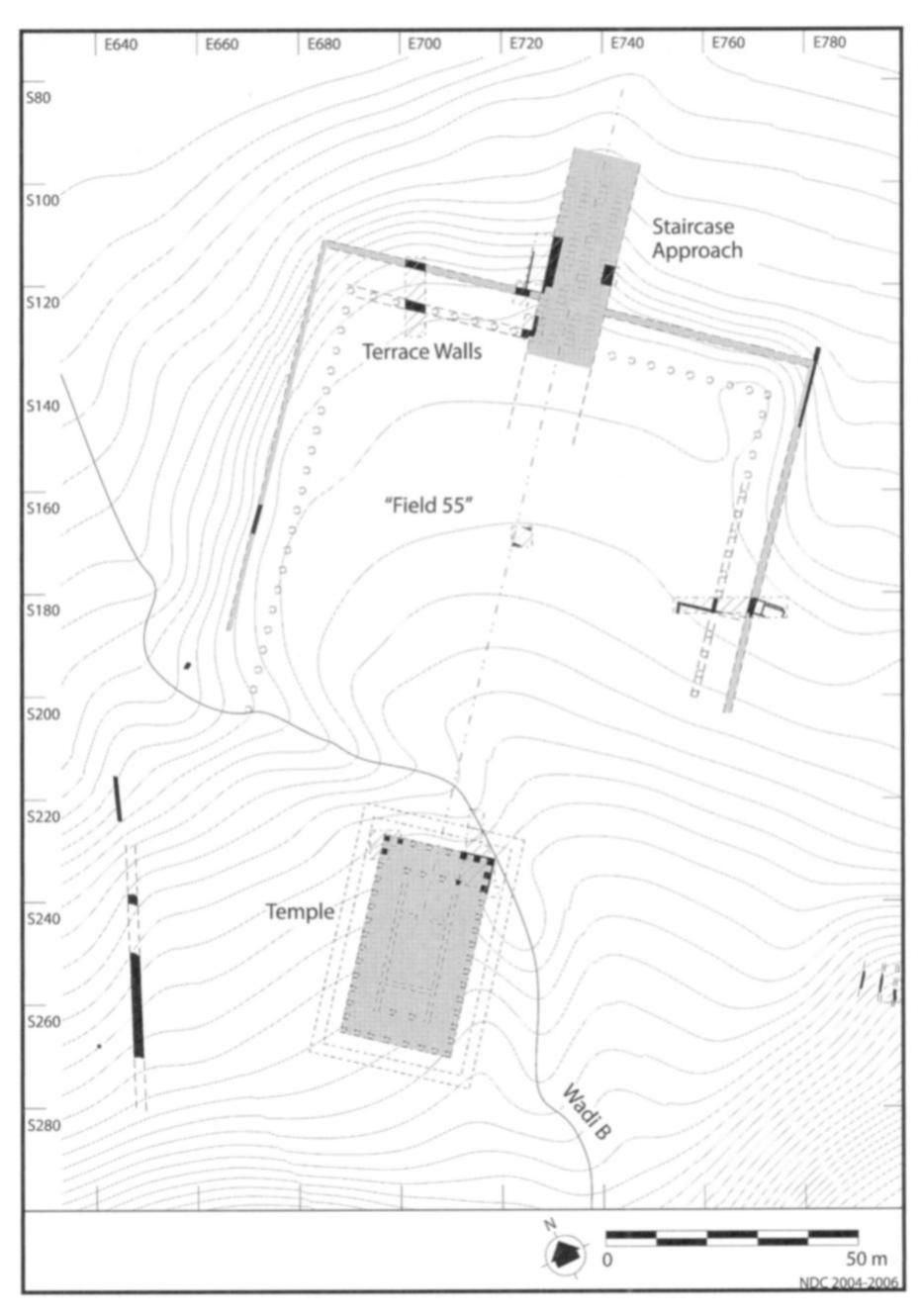 Fig. 20. Interpretive plan of field 55 and Early Roman Impe- rial Wadi B temple at Sardis (© Archaeological Exploration of Sardis/Harvard University). 