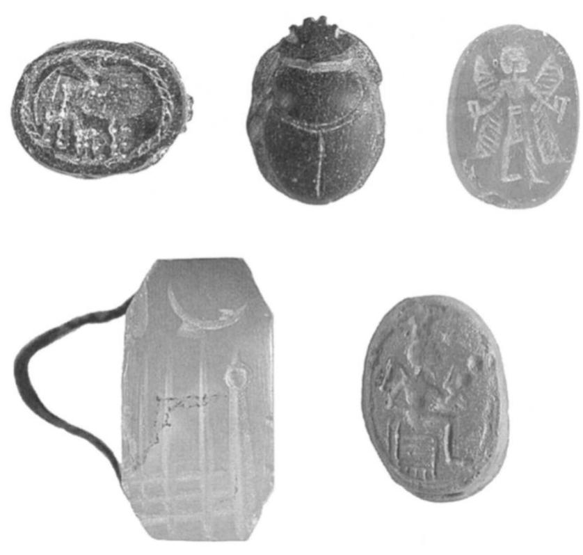 Fig. 31. Stamp seals of the sixth to fifth centuries B.C.E. from Dultik Baba Tepesi (E. Winter). 