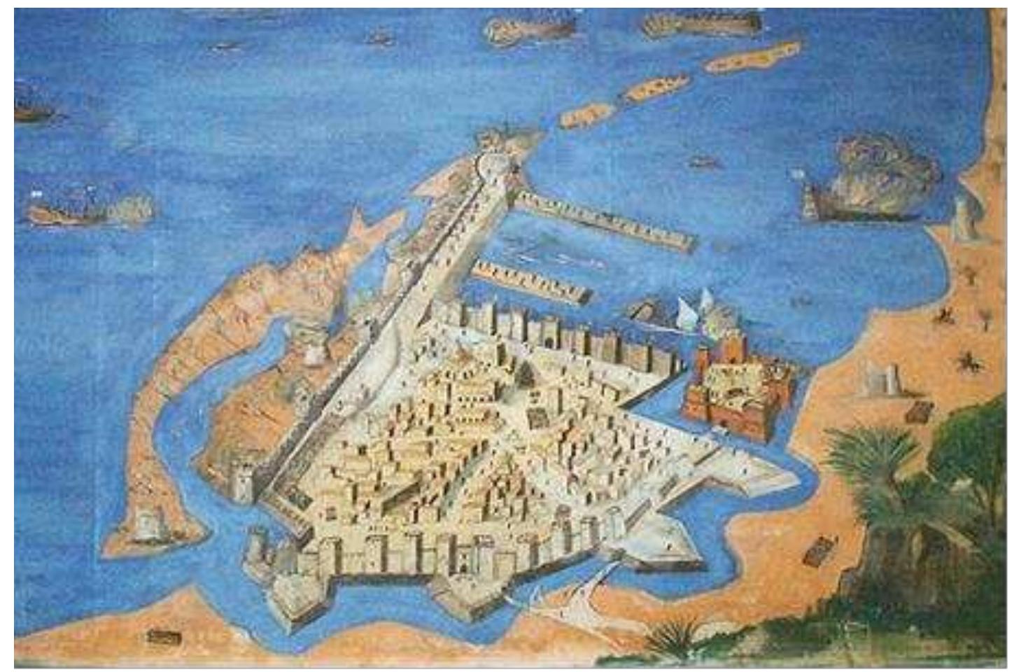  2 Shows An Old Map Of The City Of Tripoli In 1923