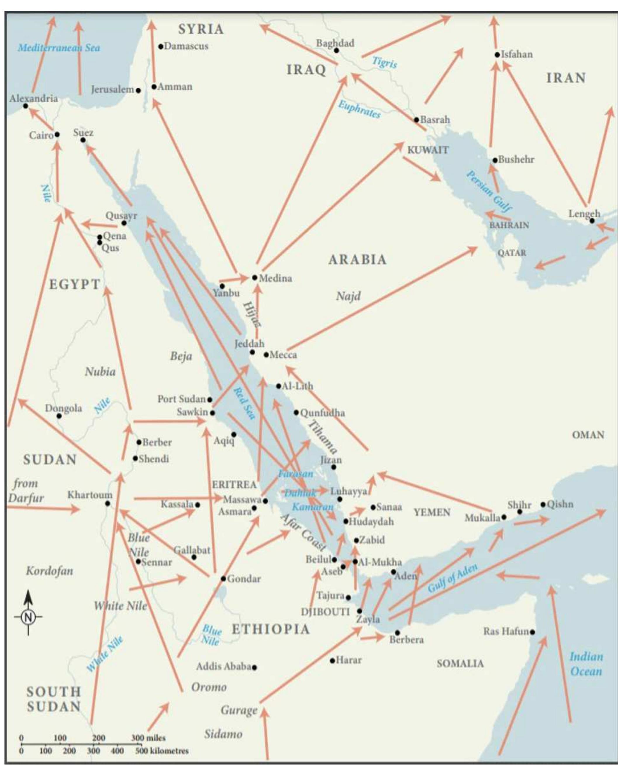 Red Sea Trade Roots Map 1. red sea slave trade.