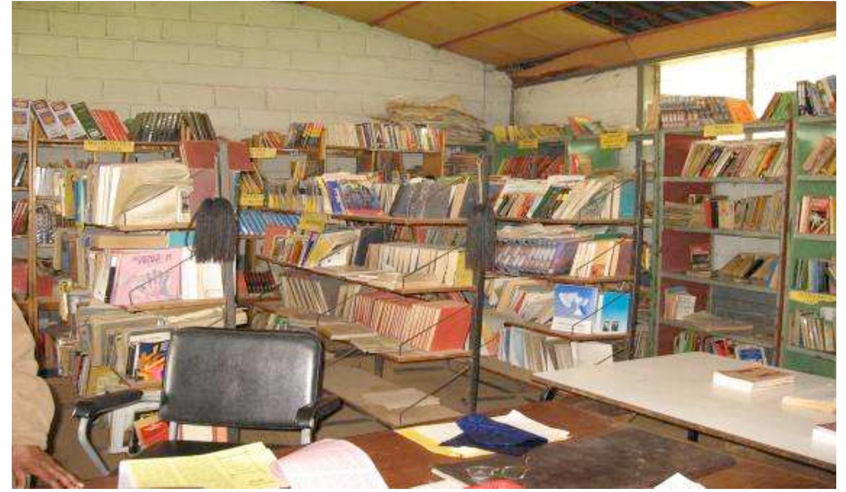 Figure 3: A library in one of the government schools Source: Author. Photo taken during data collection, 2006.  Ethiopia is a very poor country and according to a 2004 US government report, its per capita income is $116. However, the state is now spending 10% of its total budget for only the “plasma” transmission (See Figure 2). There are many educators, students, teachers and parents who share the view that if the state spends this money to train more qualified teachers, reduce the class size, purchase books and essential equipment for labs, the quality of education will be better than its current status. 
