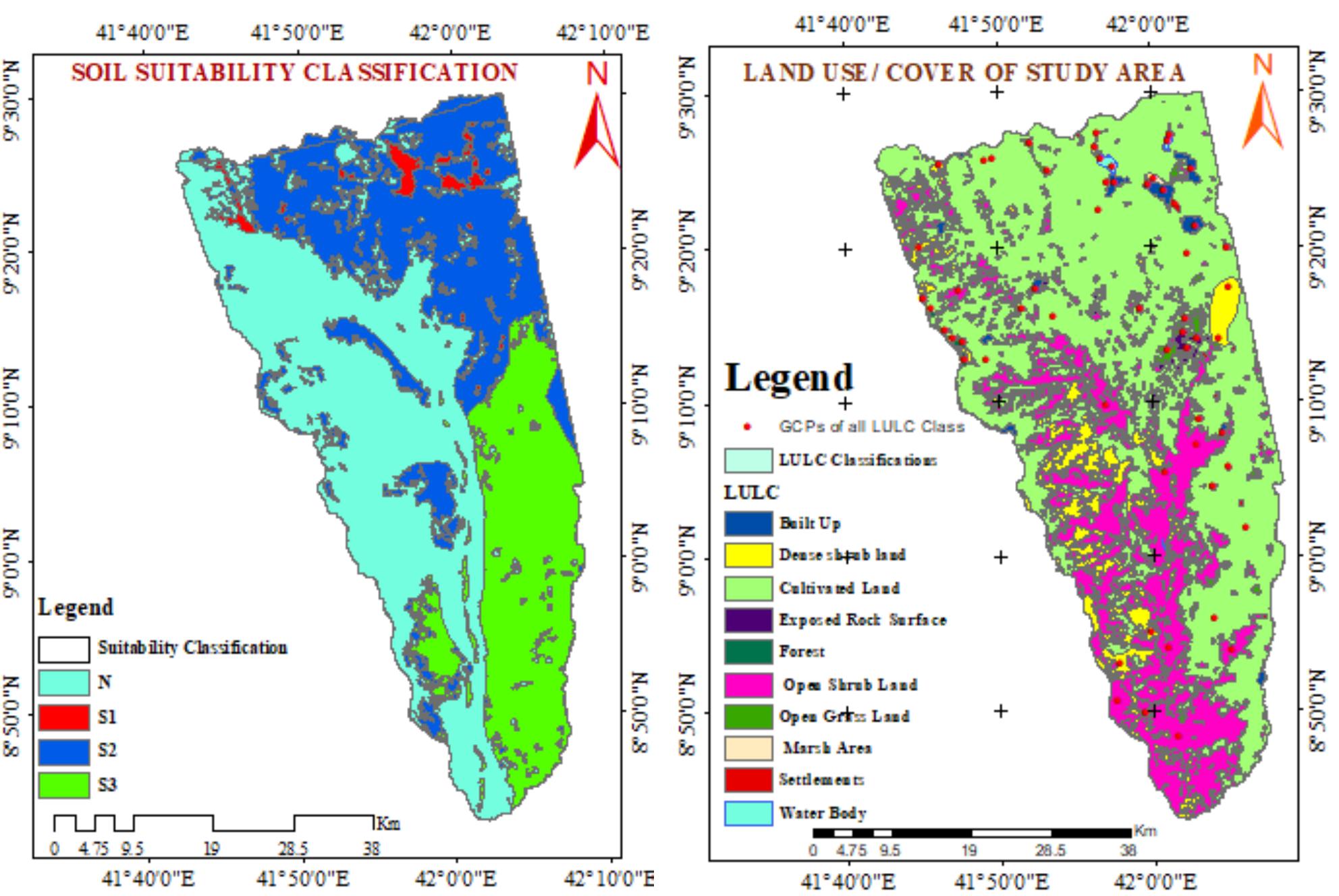 Soil classification of study area map figure 2. slope