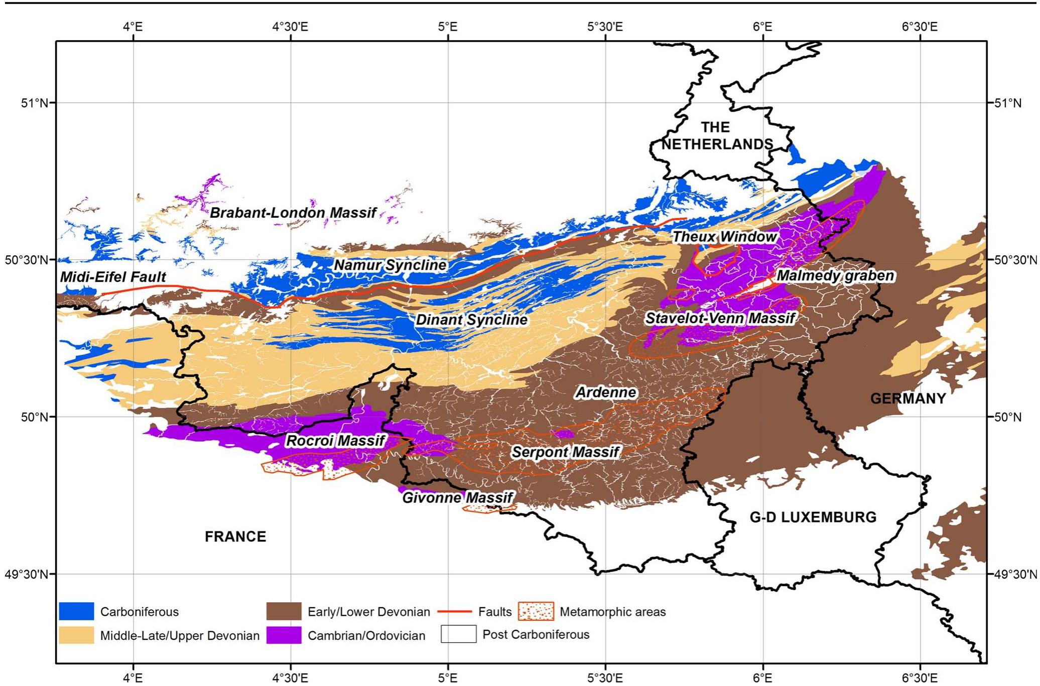 Metamorphic Rocks Uk Map Figure 1 - from The Geological and Cultural Heritage of the