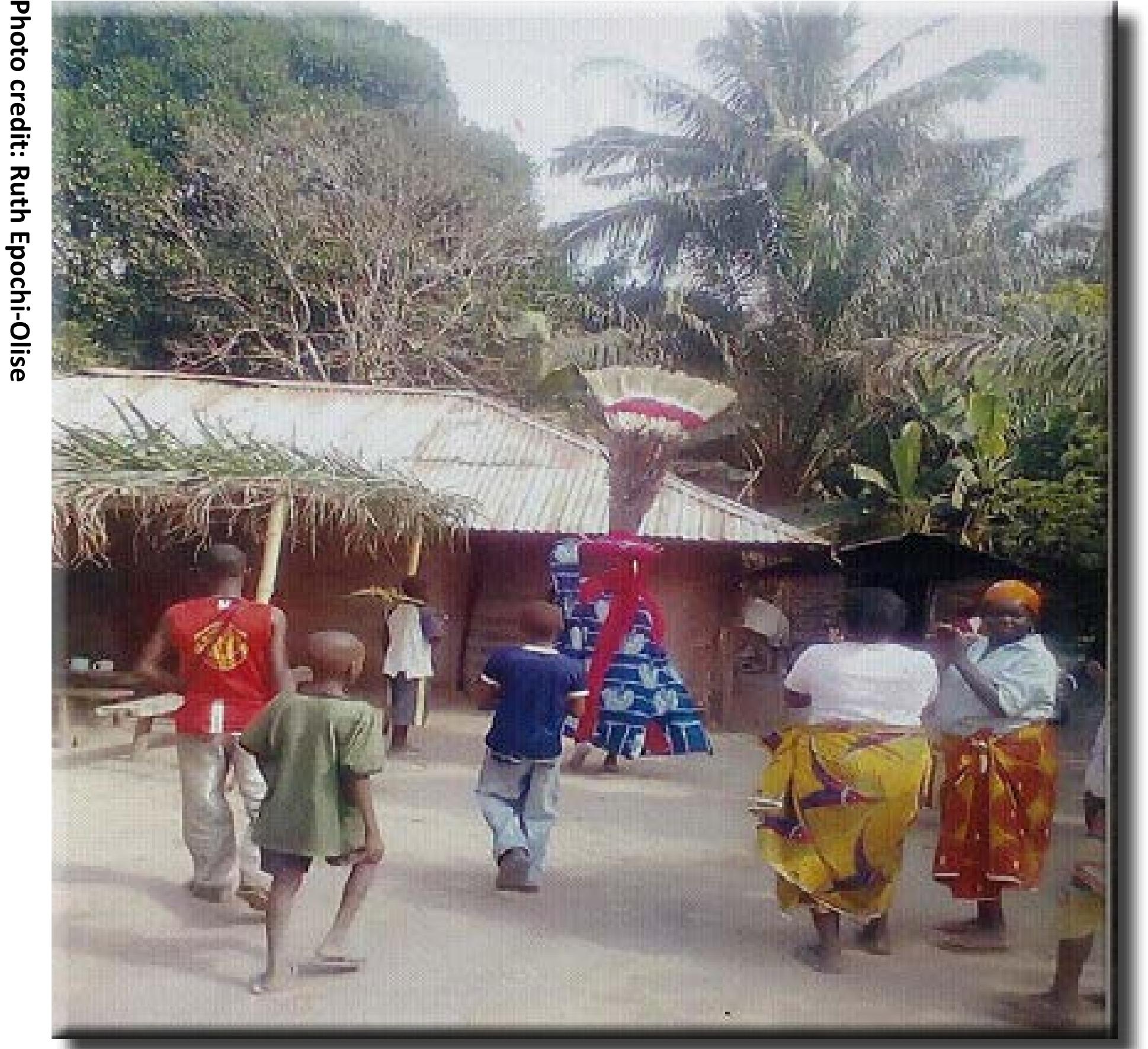 Photo credit: Ruth Epochi-Olise  Figure 2 Women Participants in Ukpalabor Masquerade Performance 