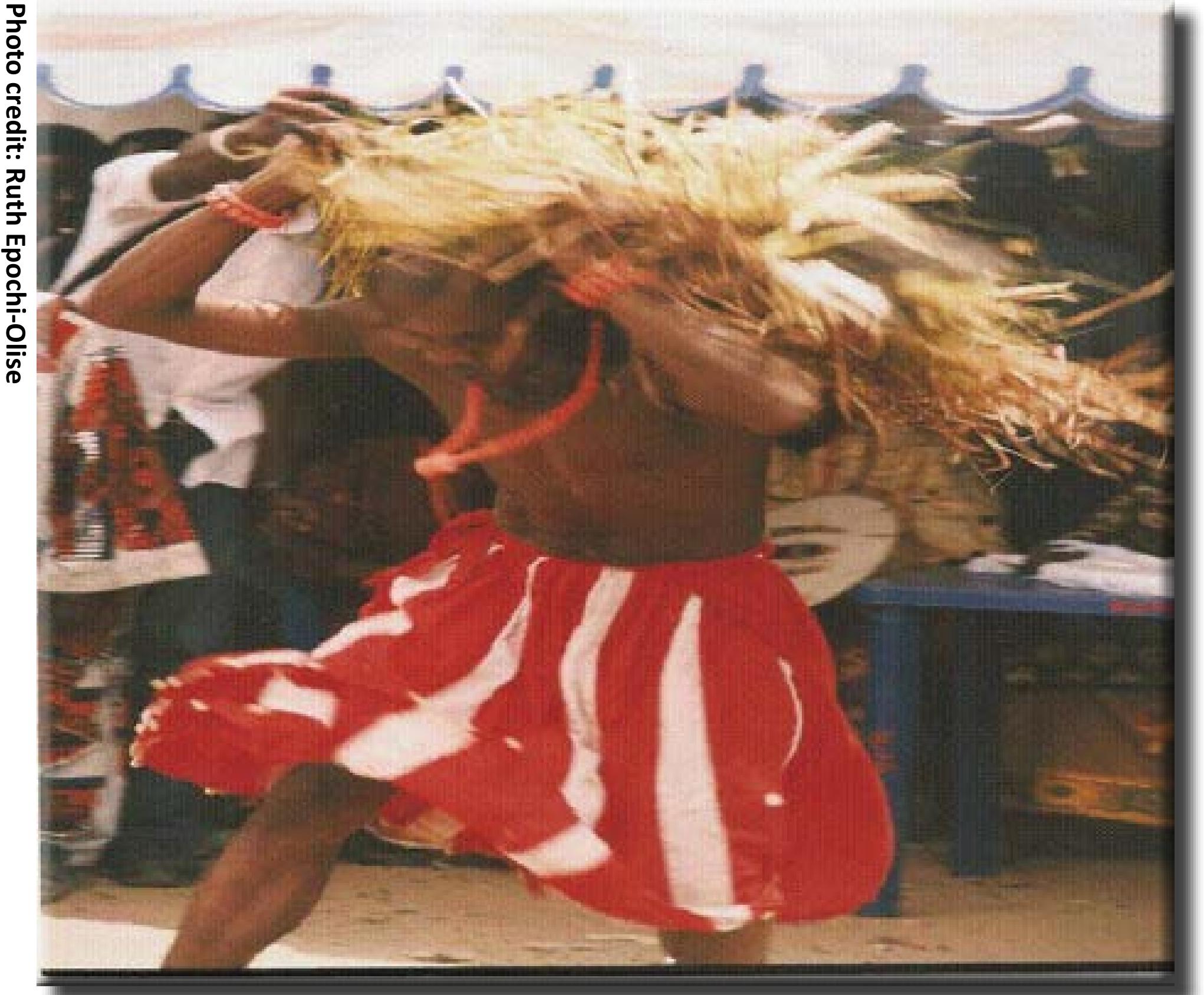 Figure 5b. The Original Costume of the Ukwata Carrier 