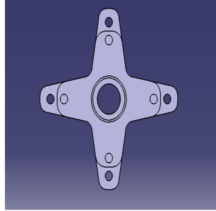 Wheel Isometric View Isometric view of original wheel hub