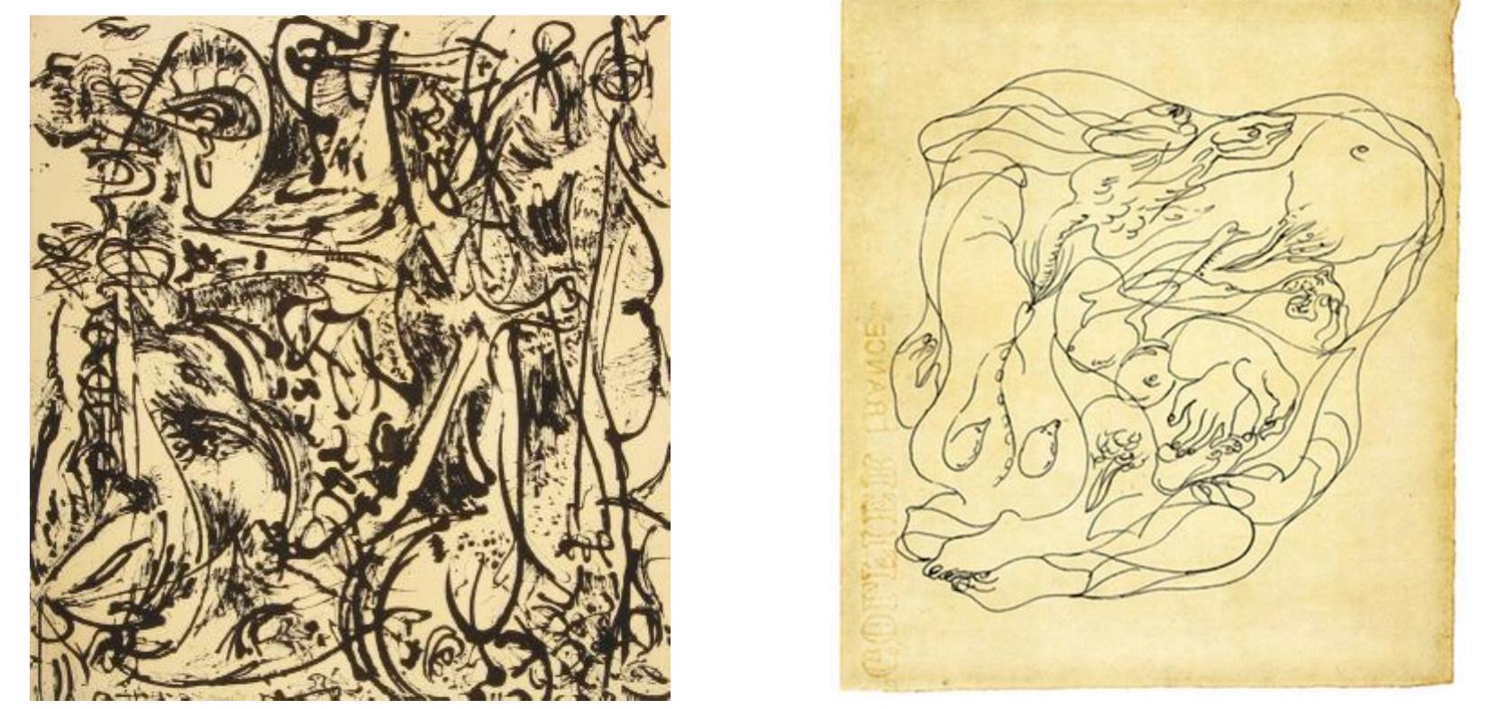 Automatisum Drawing Figure 1 - from From Automatic Drawing to American Abstract