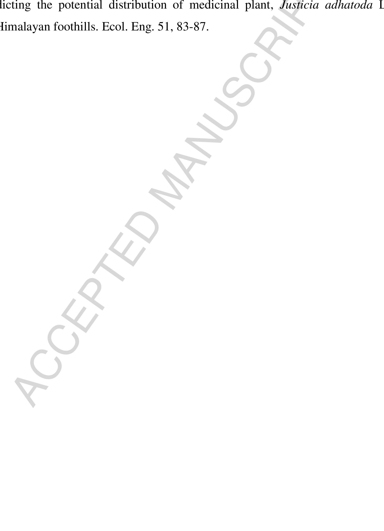 (PDF) MaxEnt modeling for predicting suitable habitats and identifying ...