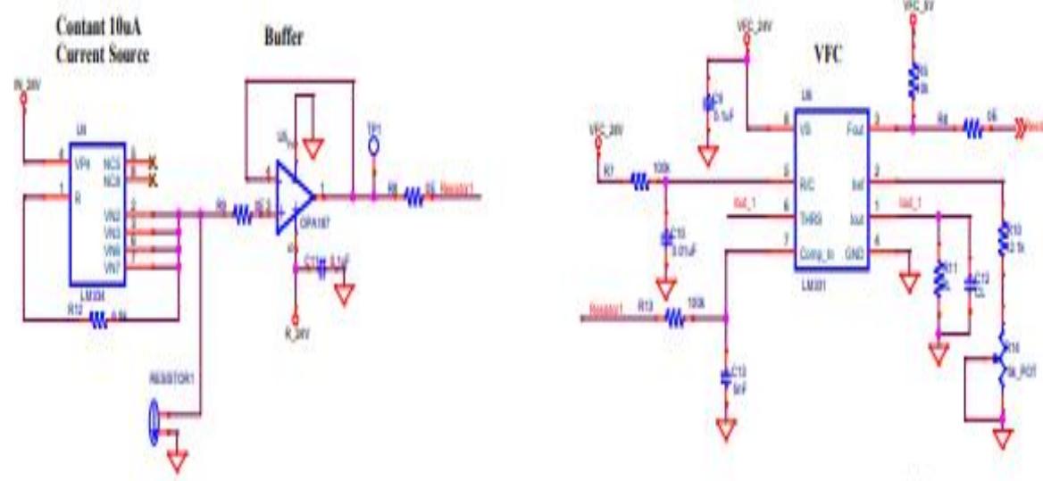 Circuit diagram of resistor channel measurement system