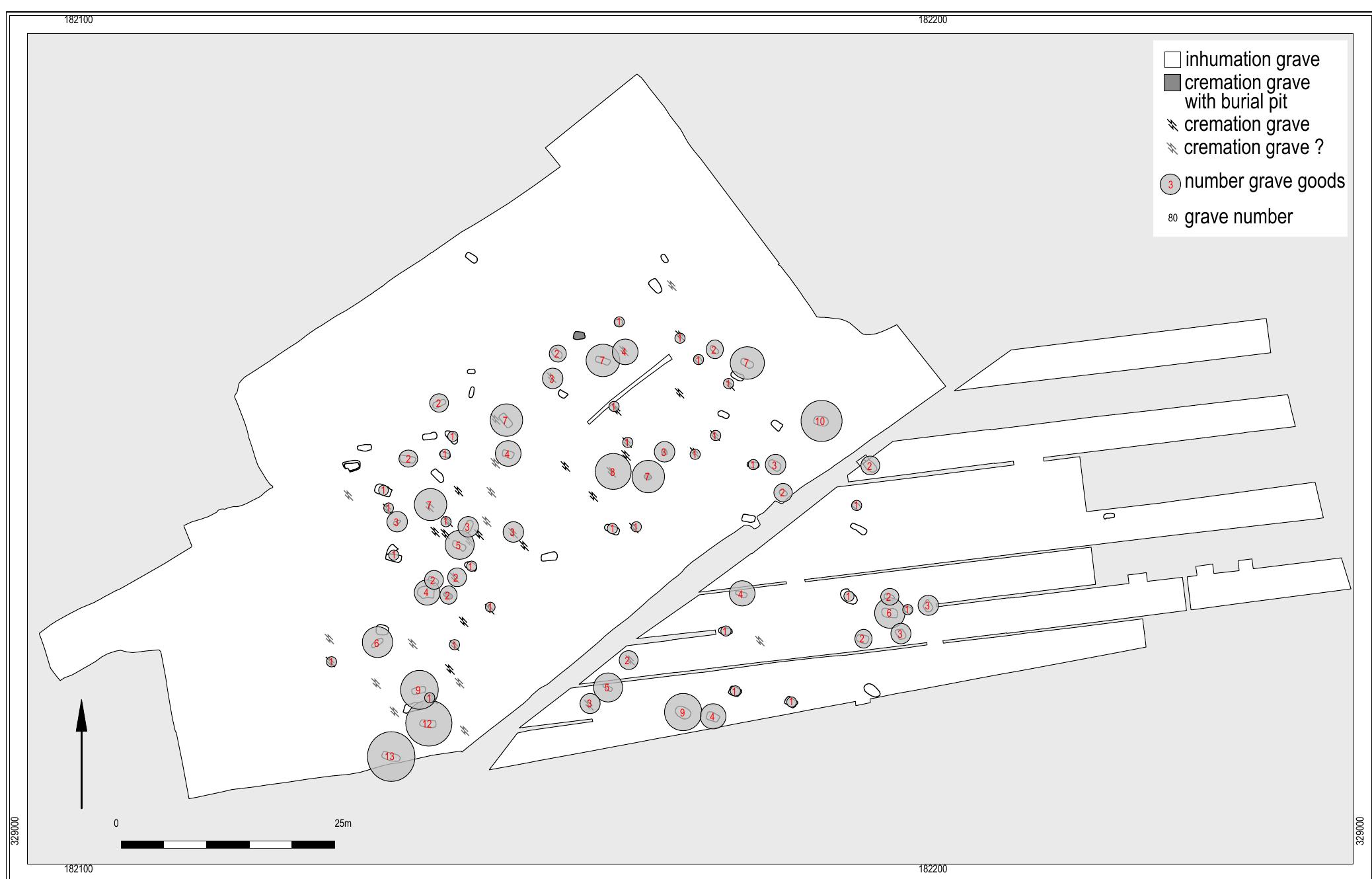 Fig. 6.11 Distribution of total amount of grave goods. 