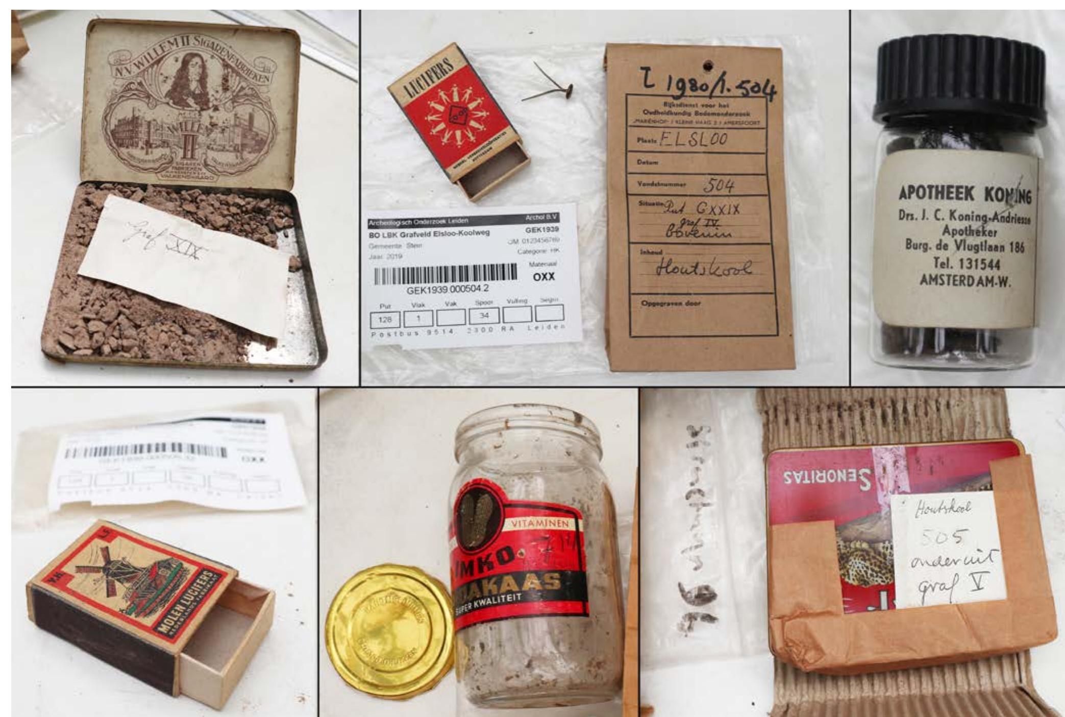 Fig. 10.1 A selection of the packaging material used (photo: J. van der Laan). 