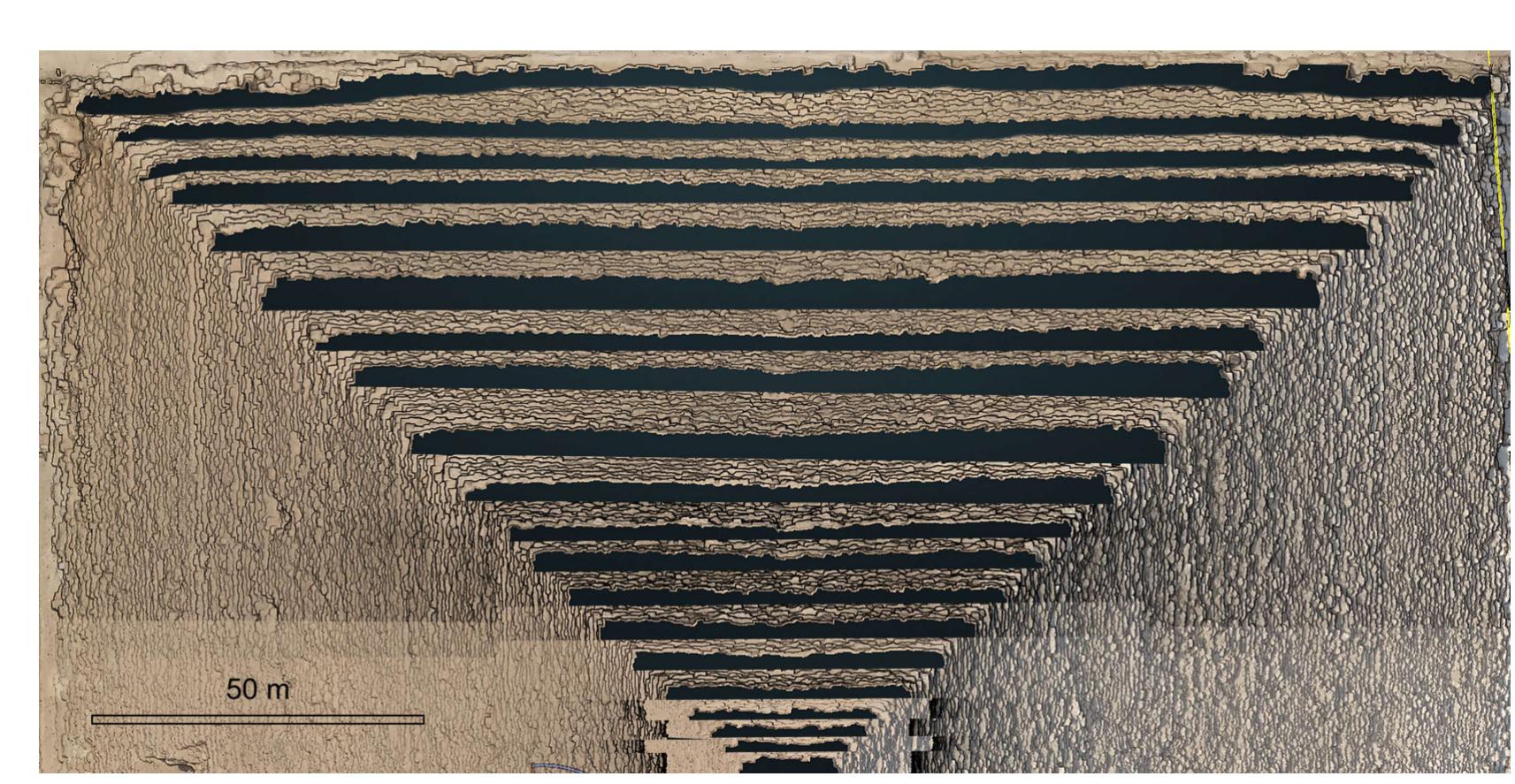 Photogrammetry Pyramid Photogrammetry of khufu’s pyramid with highlighted courses