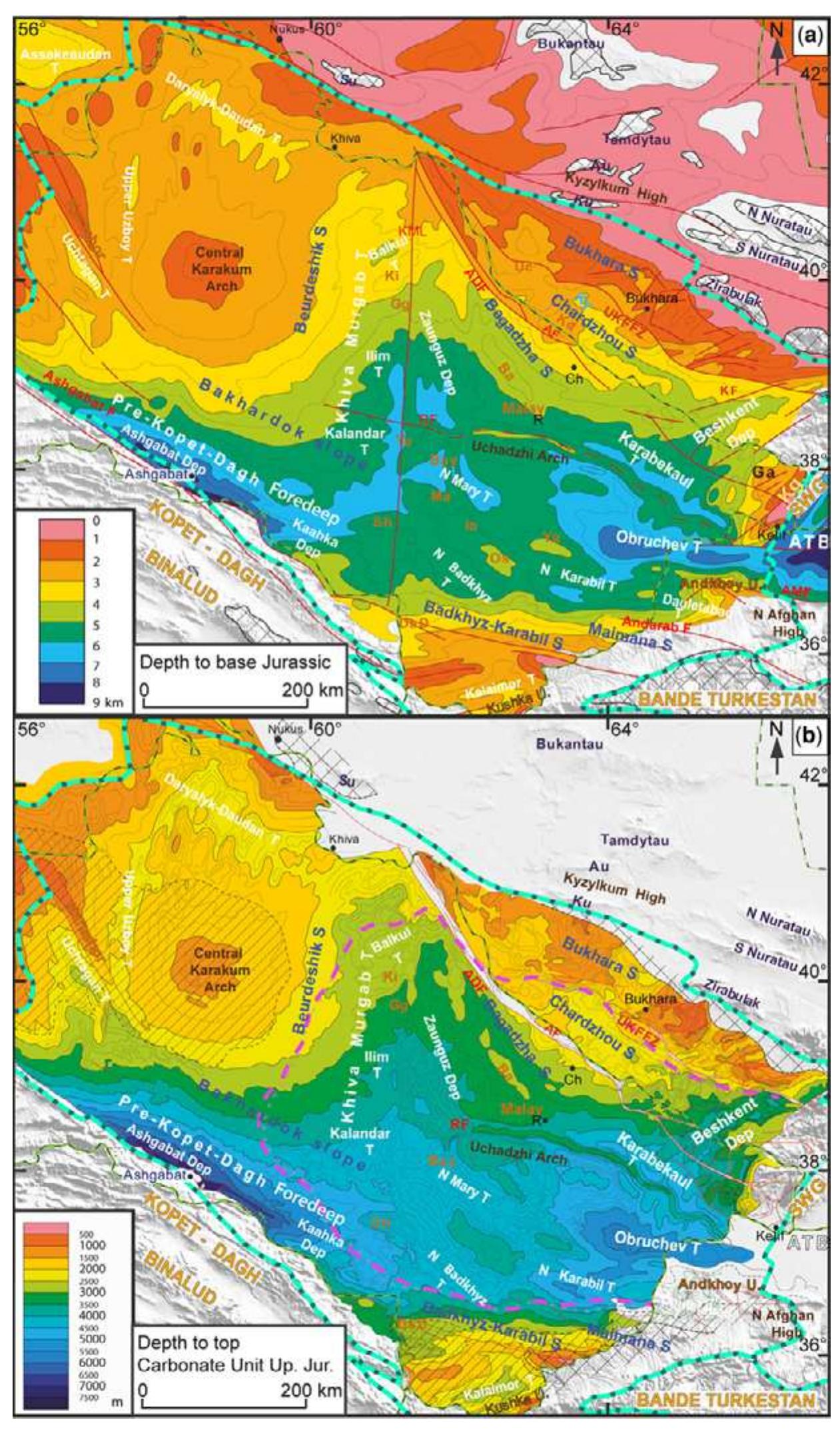 Generalities Map Legend for the maps shown in figures 14 and 15 (modified