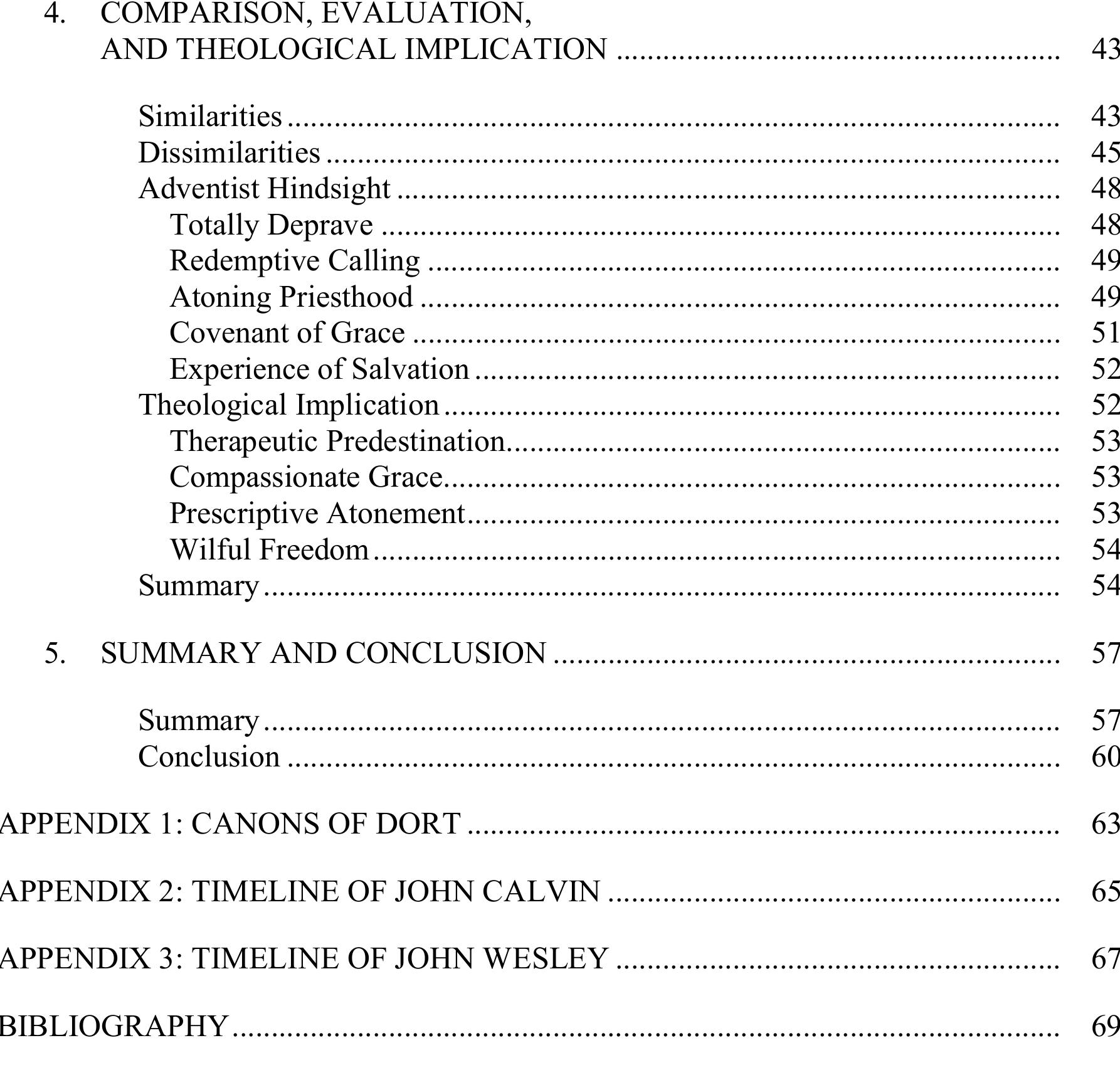 Table 1 - ORDO SALUTIS AND VIA SALUTIS: A COMPARATIVE STUDY