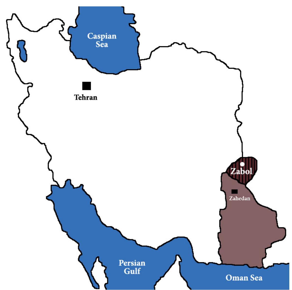 Fig .1. Position (Situation) of Sistan in Sistan and Baluchestan Province. This Region is Hachured.  The method used in this study was based on field surveys and libraries. Archaeo- logical surveys were conducted to rec- ognize sites. The next step was to collect cultural remains from the surface level of each site. Then the acquired materials were analyzed.  cultural remains from the surface level 