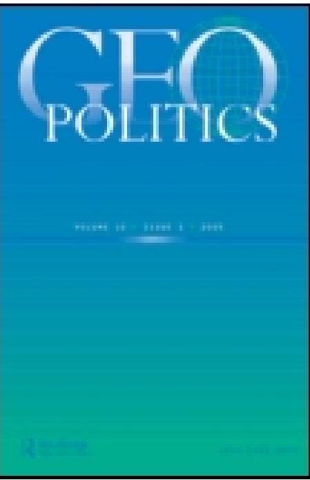 To cite this article: Michael Watts (2004): Resource curse? governmentality, oil and power in the Niger Delta, Nigeria, Geopolitics, 9:1, 50-80  To link to this article: http://dx.doi.org/ 10. 1080/ 14650040412331307832  