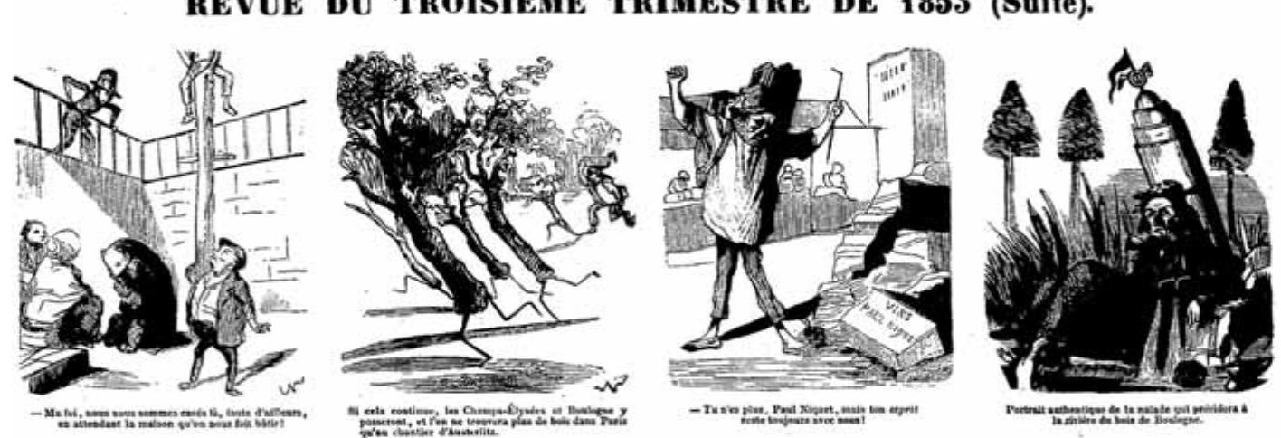 Plate 5: “You are no more, Paul Niquet, but your spirit [pun intended] stays within us!” Le journal amusant, 5 November 1853. 