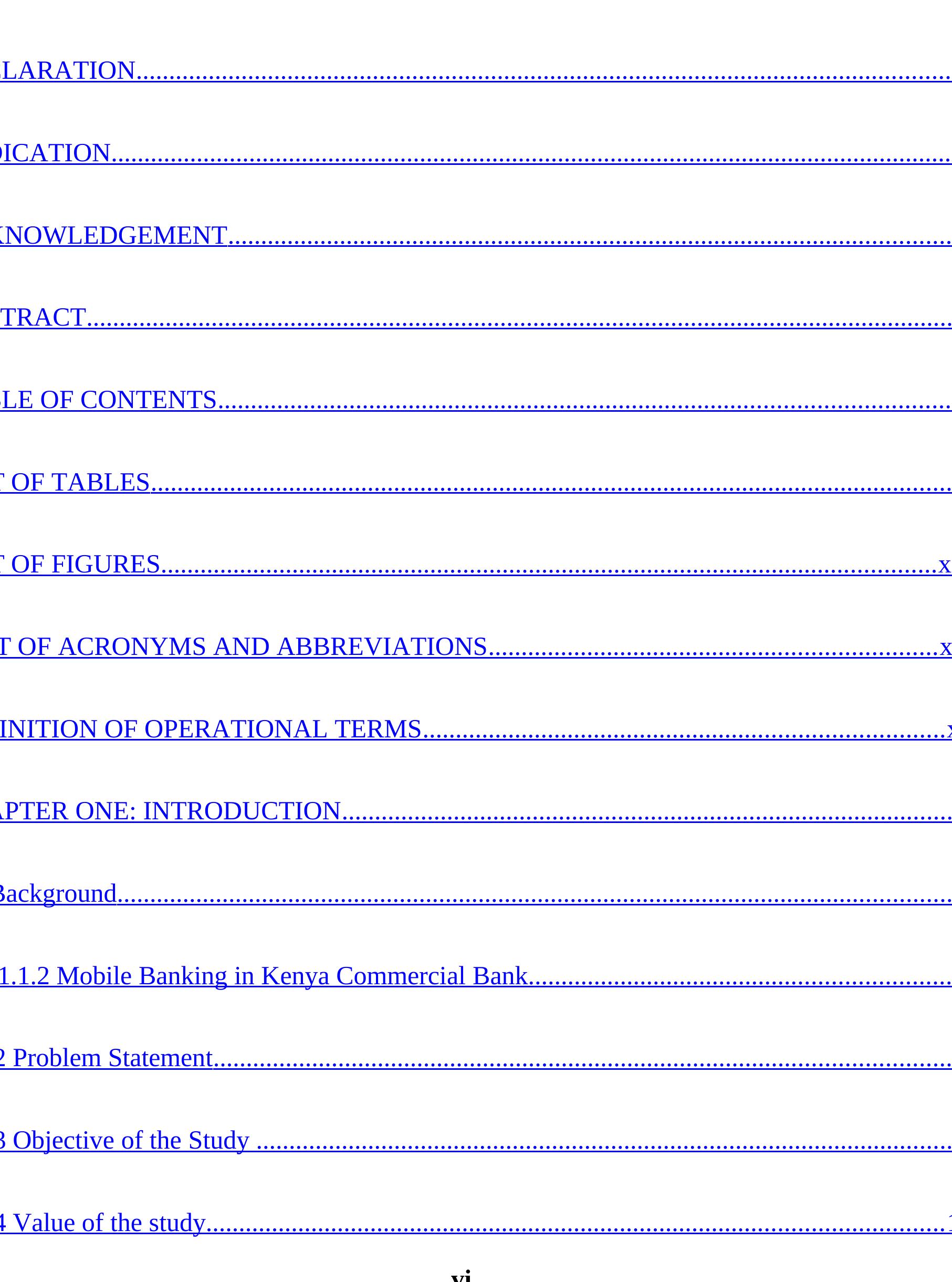 Table 1 - Factors affecting the implementation of mobile