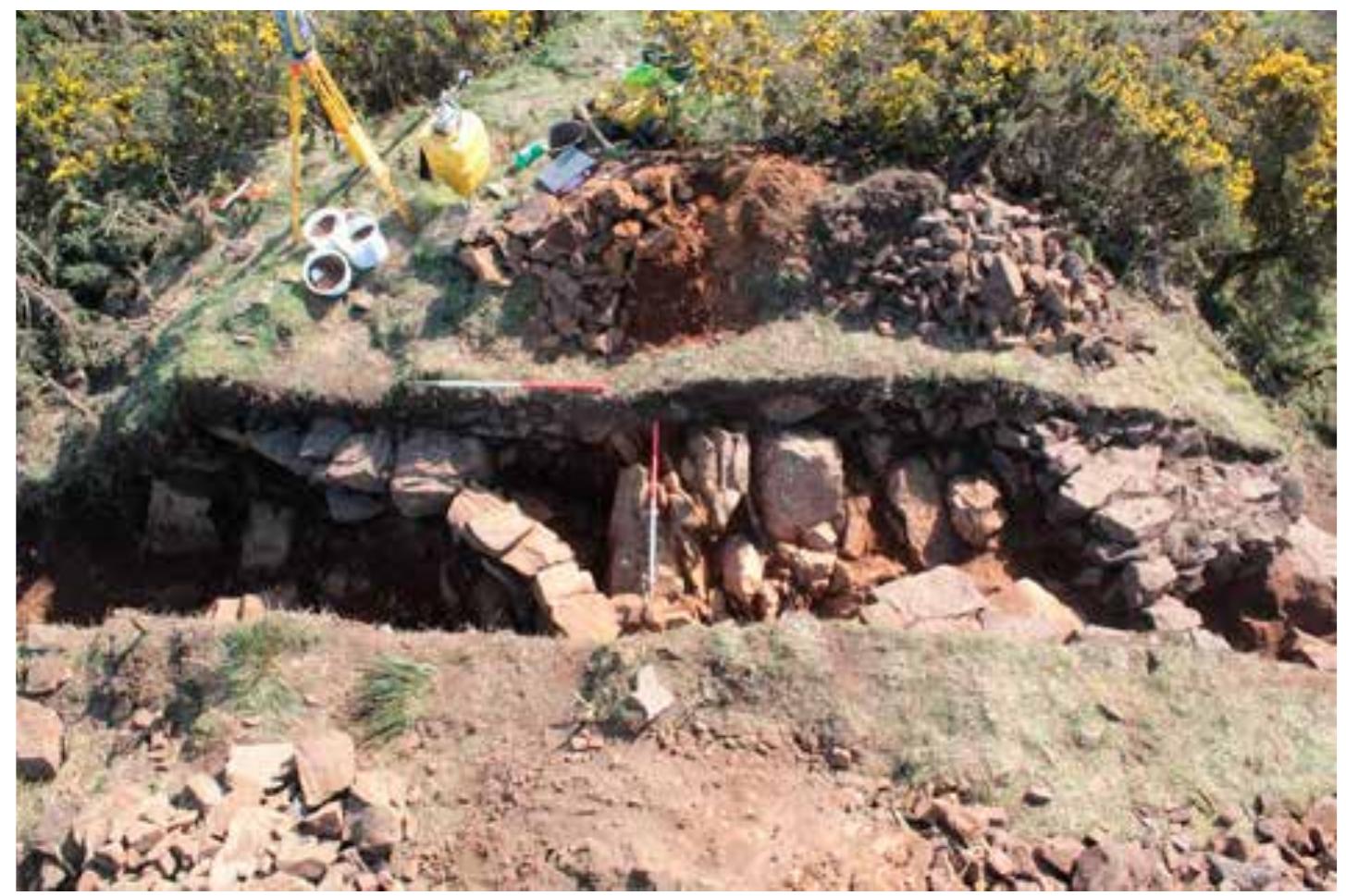 Trench Structure General view of trench 1 showing circular structure wall