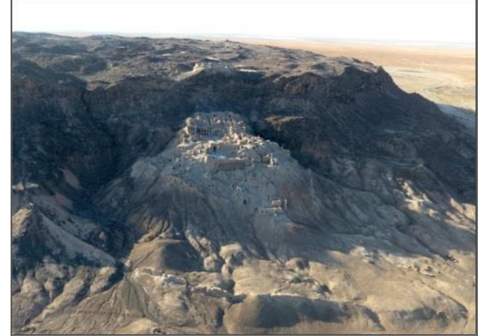 Fig. 1. The Arial View of the Kuh-e Khvajeh in Sistan, September 2017 (source: the Authors). 