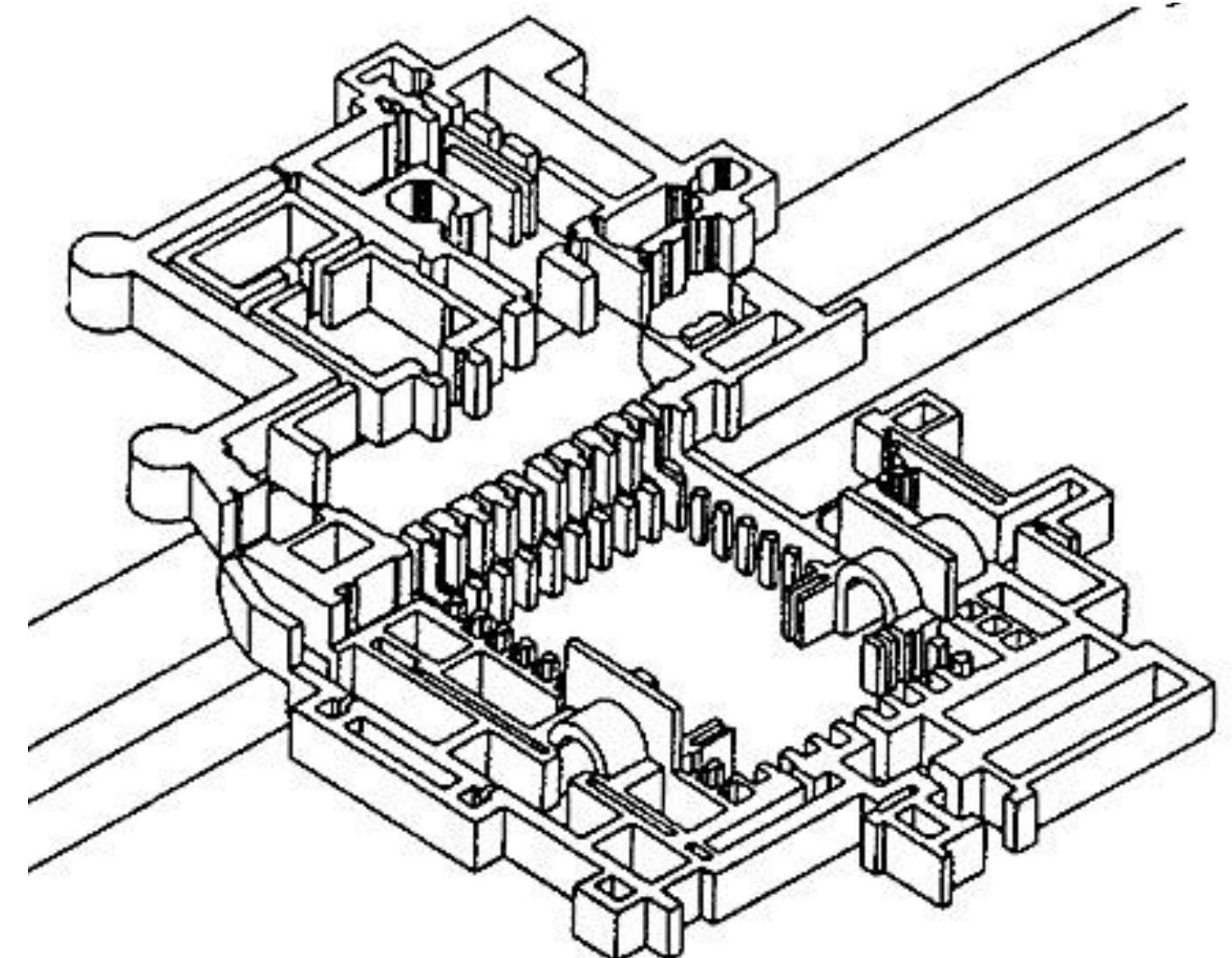 Fig. 2. Isometric map of Citadel building of the Kuh-e Khvajeh Palace (after Zarei 2013: 127). 