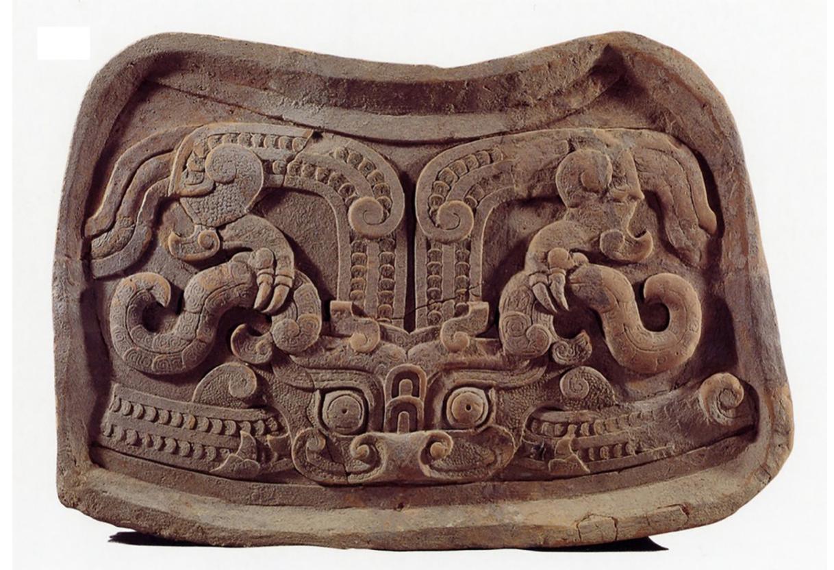 Figure 15. Mold for a bell. Houma foundry. State of Jin, Sixth B.c.£., Shanxi province. Source: Yang Xiaoneng, New Perspectives on China's Past: Twentieth-Century Chinese Archaeology (New Heaven: Yale University Press, 2004), 185. 